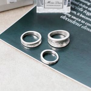 (폭스타일)(3개 1세트) 글래디 볼드 반지