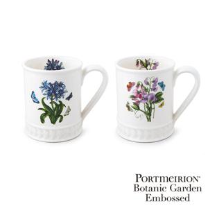 [포트메리온]보타닉가든엠보스드 탱커드 머그 0.34L 2p(B세트)(BK)