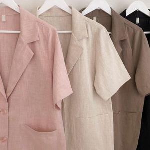 빅사이즈 306P589S 여성큰옷 반팔 빅사이즈미시옷 린