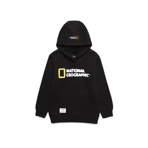 내셔널지오그래픽키즈 N194KHD920 루코스 빅로고 후드 CBLACK