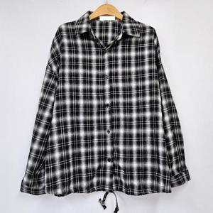 빅사이즈 412 디어오버카라체크남방 DIRT599