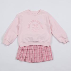 로엠걸즈 스쿨 체크 스커트 세트 RGSM2515P