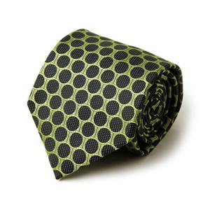 블랙 써클 그린 남자 넥타이