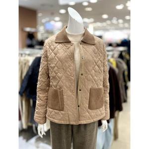 소고 세이브존01 메리노울 니트 카라넥 누빔 점퍼 AL1GA06