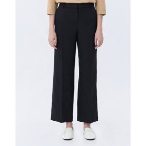 헤지스 여성 24SS 클리어런스스테디셀러블랙 세미 와이드핏 팬츠 WSPA4B792BA