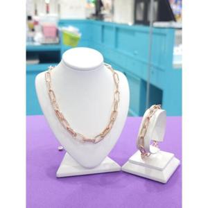 로뎀 세이브존05 Elegance 레이어드 체인 목걸이 팔지 세트1 RDC24030113