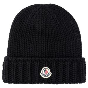 몽클레어 키즈 로고 패치 울 비니 3B00026 M1172 999