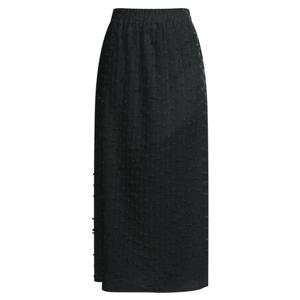 샵앤) 여성 허리벤딩 데일리 눈꽃 엠보싱 뒤트임 롱 스커트 TH-U-WSK-20278-블랙