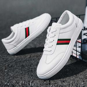 흰색 운동화 남자 슬립온 스니커즈 심플 캐주얼 패션