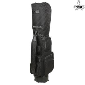 [핑골프][우산/양말증정]남성 로고 자가드 캐디백 111E7CB001_BK