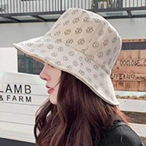 패턴 벙거지 모자 여자 양면 여름 휴양지 바캉스