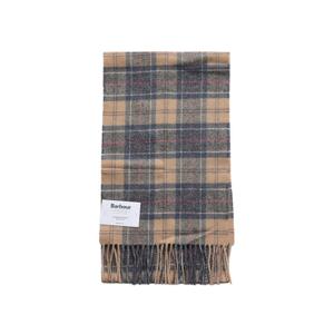 BARBOUR USC0001 TN31 타탄 체크 프린지 머플러