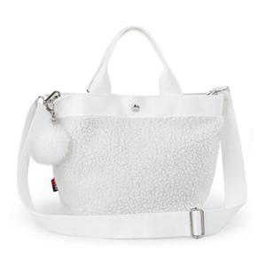 뽀글이 가방 여자 손가방 패션 메신저백 흰색 핸드백
