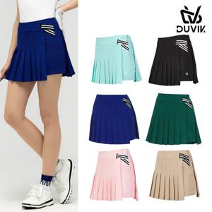 듀빅 여성 플리츠 주름 랩스커트 반바지 DC2WPT003