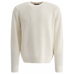 [VINCE] 라프리마 남성 퍼포레이티드 크루 넥 스웨터 M09656505A 137OWT 화이트 /3