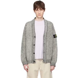 25 FW 스톤아일랜드 남성 블랙 5100047 코튼 셔닐 가디건 251828M200004