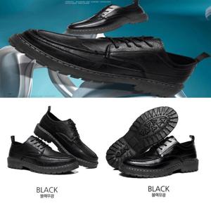 남자 캐주얼 구두 8구 로퍼 깔끔한 키높이 출근신발