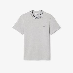 라코스테 공식 남성 배색 팁핑 라인 매치 피케 티셔츠 TH1004-55G CCA