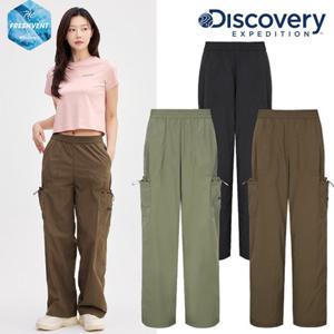 디스커버리 (DWPT91053) 2025 S S 프레시벤트 여성 스트링 파라슈트 카고팬츠