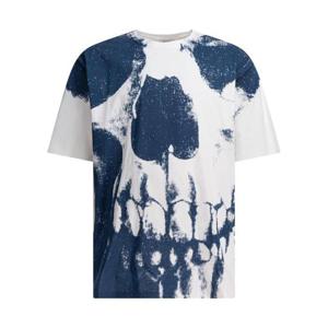 알렉산더맥퀸 남성 블루 반팔 티셔츠 815067QTAC50978