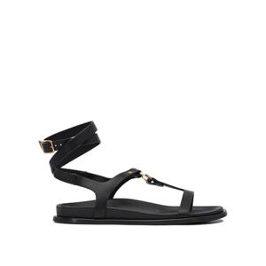 알로하스 여성 블랙 플랫 샌들 S10063901