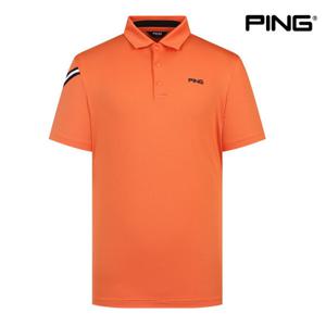 [핑]PING 남성 테잎 카라 반팔 티셔츠 111C2TO003 OR 골프 반팔
