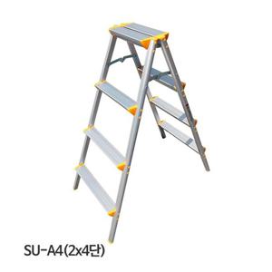 서울금속 사다리 가정용 SU-A4 2x4단 CD