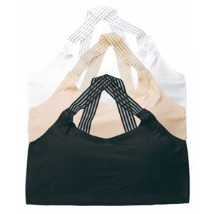 누디 쿨메쉬 심리스 크로스끈 브라탑