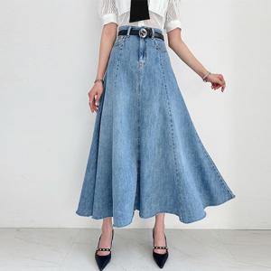 [금찌]금찌 어반 플레어 데님 스커트 SK3137