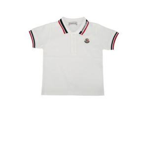 몽클레어 주니어 키즈 화이트 반팔 폴로 8A0000389AL2 034