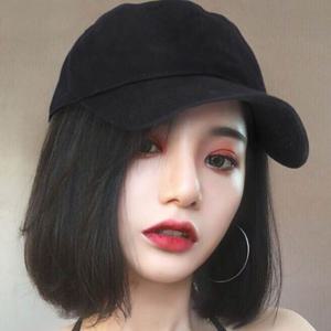 단발가발 일체형 캡모자LD1214