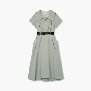 보브  (7195237100) 벨티드 밴딩 폴리 셔츠 원피스