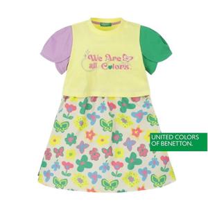 [베네통키즈]컬러배색패턴원피스 QAOP16431