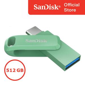 샌디스크 USB메모리 C타입 듀얼 유에스비 512GB 512기가 대용량 USB3.0지원 OTG 아이폰 호환 외장메모리 SDDDC3 압생트그린