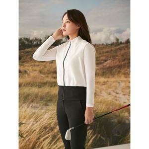 빈폴골프 여성 냉감 풀집업 긴팔 티셔츠 - 화이트 BJ4441A231