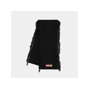 아크네 로고 패치 프린지 울 머플러 1854563