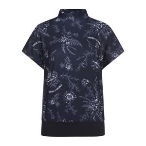 JDX DP01 그래픽 패턴 하이넥 드립 티셔츠 X2TSW6554