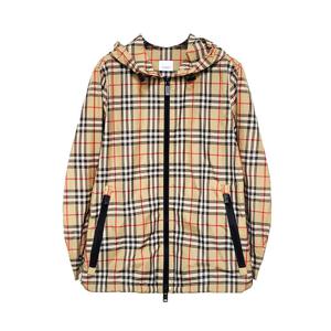[버버리] 빈티지 체크 후드 자켓/베이지/80256781