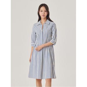 [조이너스]스판린넨스트라이프7부원피스_JACU4-WOP120