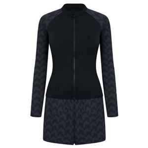 [아레나] 여성 노블리 레저 집업 래쉬가드 세트 A4BL1PS14BLK