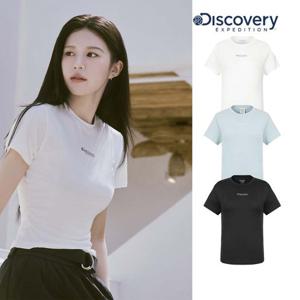 디스커버리   여성용  프레시벤트 슬림핏 절개 반팔티셔츠 (DWRS96053)