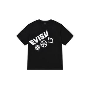 [에비수]사이드 로고 반팔 티셔츠_EX2UTS917_BK