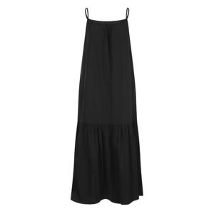 샵앤) 여성 민소매 밑단프릴 루즈핏 레이어드 끈나시 롱 원피스 NTT-WDR-20587-블랙