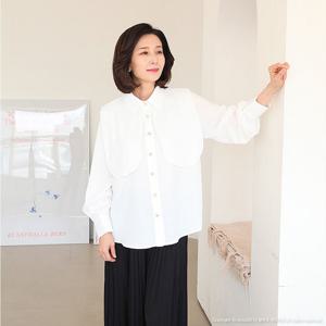 [쉬즈마담]T57286 이중 레이어드 블라우스 60대 엄마옷