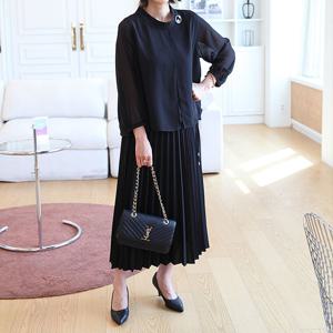 [쉬즈마담]T57312 이중조끼 레이어 블라우스 60대 엄마옷