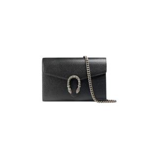 구찌 디오니서스 미니 레더 체인 지갑 블랙 401231-CAOGN-8176