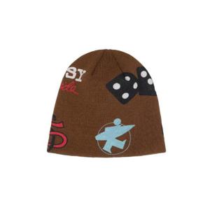 스투시 믹스드 로고 스컬캡 커피 1321197