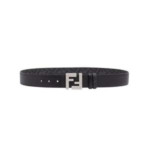 펜디 FF 스퀘어 리버시블 레더 벨트 블랙 7C0531ATFFF0GWB