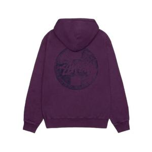 스투시 닷 스탬프 피그먼트 다이드 후드 퍼플 1925116