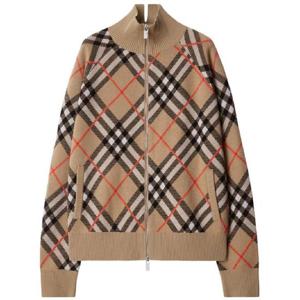 버버리 체크 집업 가디건 8095087
